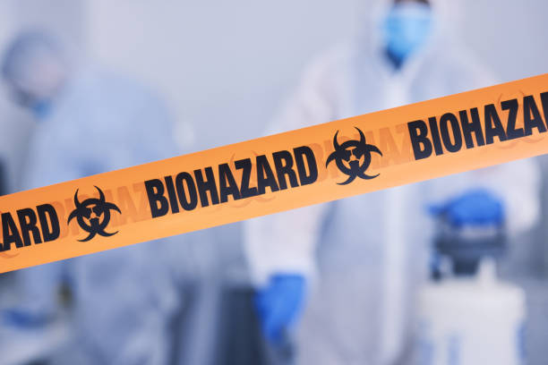 Professional Biohazard Cleanup technician working in Washington Grove, MD